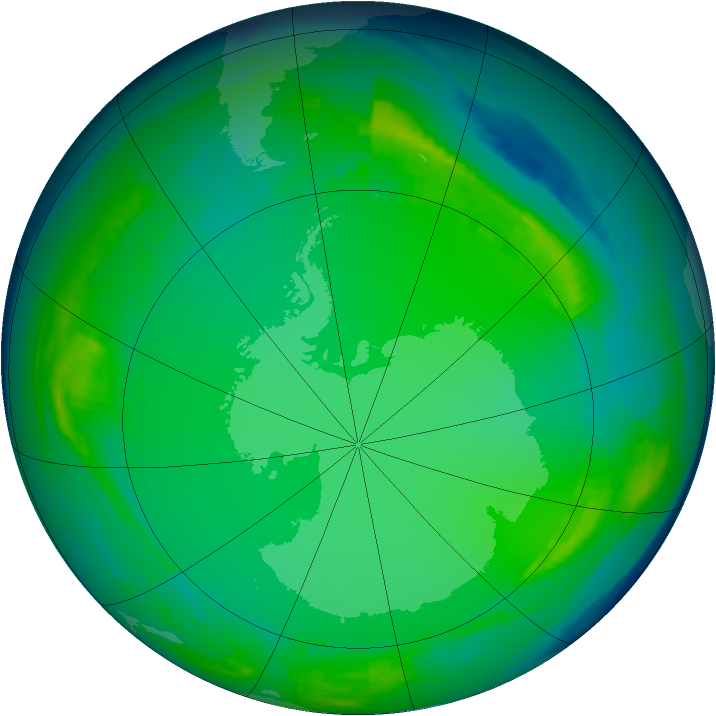 Ozone Map 1980-07-01